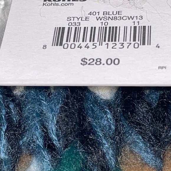 Sonoma Multicolor Knit Beanie and Scarf set 2 pieces - Picture 3 of 7